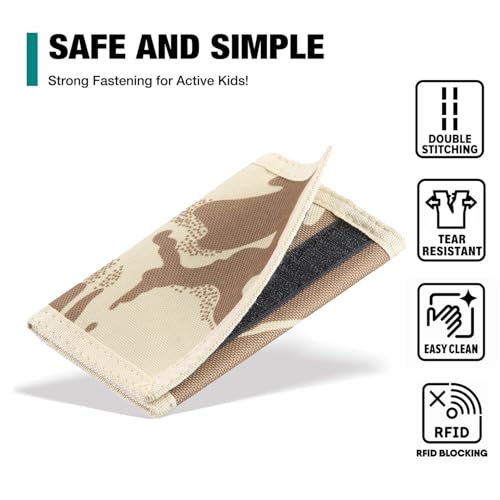 Image of Kids Wallets for Girls & Boys - Rainbow Wallet, Toddler Size, RFID Nylon /Canvas with Coin Pocket