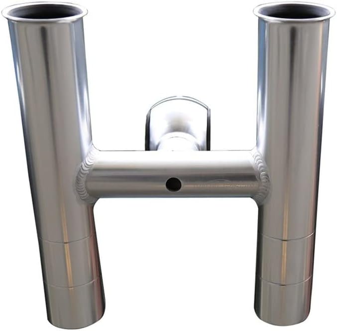 DOLPHIN Twin Rod Holder/Fishing Boat t top Rod Holder Anodized