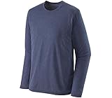 Patagonia Herren M's L/S Cap Cool Trail T-Shirt, Klassisch Marineblau, S