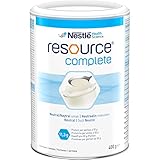 Resource® Complete | Eiweiß- und kohlenhydratreiches Pulver zur Herstellung einer Trinknahrung | Zur Anreicherung von Getränken und Speisen | geschmacksneutral | 400g