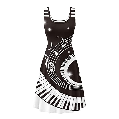 Image of TOADDITDO Womens Summer Sleeveless Tank Dress with 2 Side Pockets XS-4XL Plus Size