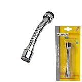 Economizador de agua ORYX 4070015 Atomizador Economizador Metalico Flexible+Adaptador Macho-Hembra