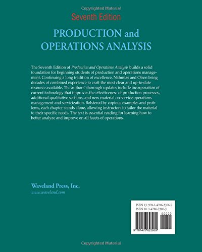 Production And Operations Analysis, Seventh Edition #TOP1
