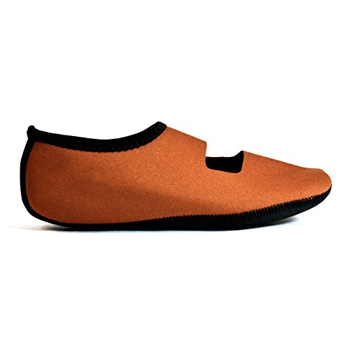 Image of Nufoot Women's Mary Janes Best Foldable & Flexible Flats, Travel & Exercise, Dance, Yoga Socks, Indoor Shoes, Slippers
