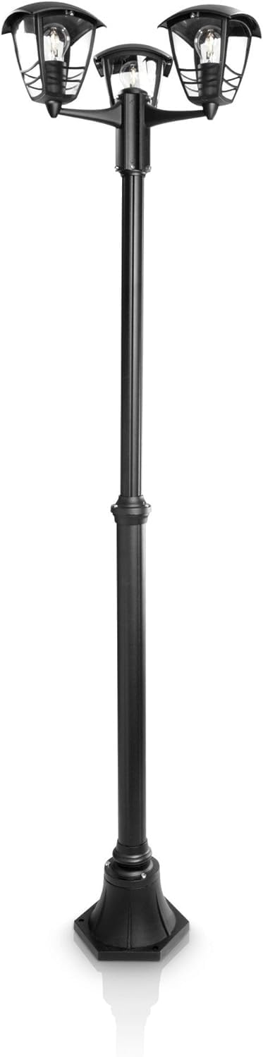 Lampadaire extérieur MyGarden Creek de Philips (nécessite 3 ampoules E27 de 60 W) - Noir