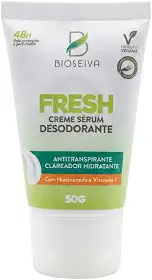 Creme Sérum Desodorante BioSeiva Fresh 50g | Antitranspirante Clareador Hidratante 48h Proteção