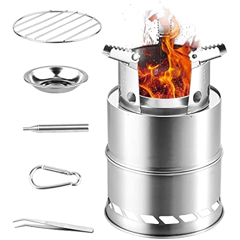 Powmag Estufa de Leña Camping Cover