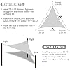 Amazon.com : Shade&Beyond Triangle Sun Shade Sail 16'X16'X16' Permeable ...