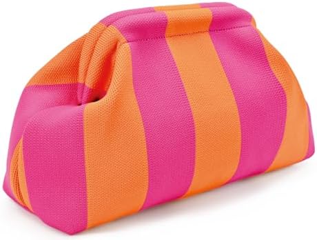 Women Handbags WOZEAH Crochet Summer Dumpling Bag With Kiss Lock