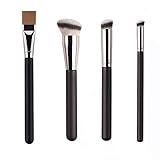 💙【Fibra sintética suave】 el mango de la brocha de maquillaje está hecho de aleación de alta calidad y materiales de madera. Las cerdas están hechas de nailon suave y sedoso para garantizar un uso duradero. Todos los pinceles son finos y densos, aptos incluso para las pieles más sensibles.
