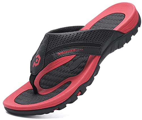 Image of Men's Flip-Flops, Thongs Sandals Durable Comfort Slippers for Beach