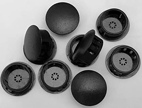 Image of SBDs (Pack of 25) 1 inch ID Hole Nylon Plastic Locking Plugs for Panels - 1 Inch ID Round - 1.20 inch Head Diameter - Max Metal Thickness 0.125 inch | Body n Sheet Metal Hole Plugs