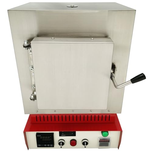 HQHAOTWU Laboratory Muffle Furnace High Temperature Resistance Furnace Muffle Furnace Hi-Temp Burnout Oven 1100℃, 110V 3KW