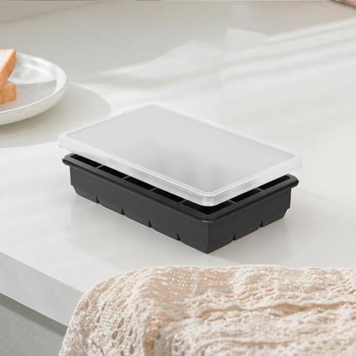 Molde de Silicona para Cubos de Hielo con Tapa miniatura 1
