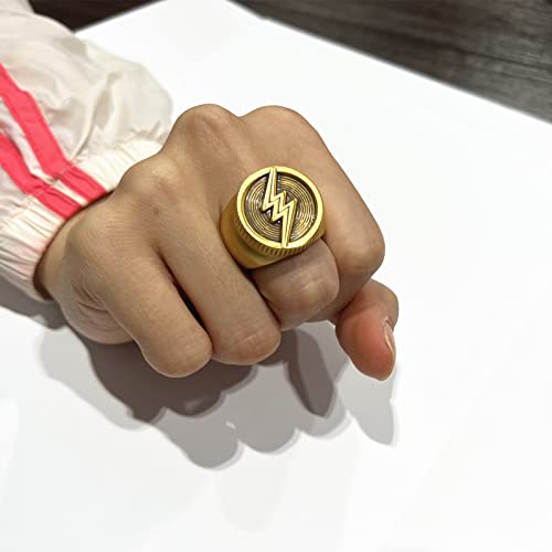 Tklpp Flash Ring Zinc Alloy Anime Cartoon Superhero Ring The Color Is Long-Lasting For Boys Girls And Women(Size 8) #TOP5