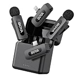 BOYA BY-V3 Combo 2in1 ピンマイク iPhone/Type-C Android/対応 2人同時使用 伝送距離100m ノイズ軽減 音画同期 超ミニ クリップ式 プラグ＆プレイ APP不要 36時間連続使用 360°集音 360°回転可 クリップ式 超ミニマイク Vlog撮影/動画配信/生放送/ASMR/TikTok用