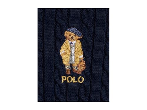 POLO RALPH LAUREN Girls' Polo Bear Mini-Cable Cotton Cardigan (Big Kids)3