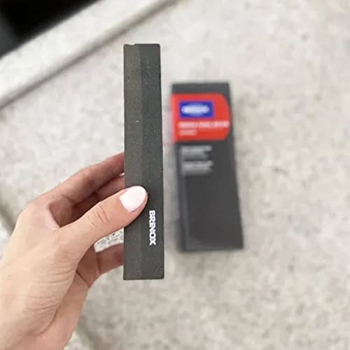 Pedra para Afiar Dupla Face Suprema, Brinox, Cinza, 20 x 5 cm