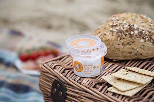Cornish Sea Salt Garlic Salt 55g - Garlic salt seasoning for cooking – A flaky sea salt with roasted garlic