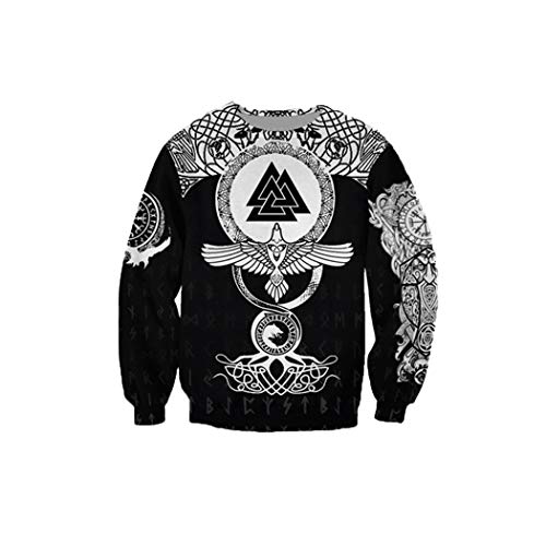 Sweat à capuche homme Harajuku vêtement streetwear motif tatouage 3D taille XXXXL