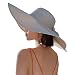Produktbild G-LIKE Damen Sonnenhut Sommerhut Strandhut  Eleganter Faltbarer Strohhut Outdoor Sonnenschutz Leichter Damenhut Sommer UV-Schutz UPF 50+ Breite Krempe Hut mit Schleife für Frauen Mädchen (Beige2)