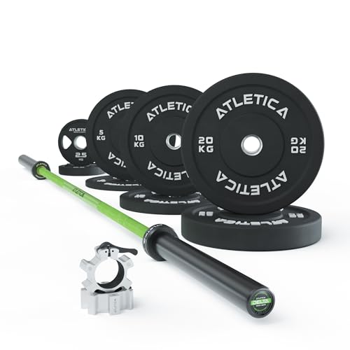 ATLETICA Delta HighRep Hantelstangen Set | Delta Hybrid Langhantel | 75kg...