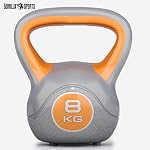 GORILLA SPORTS® Kettlebell - 2kg, 3kg, 4kg, 5kg, 6kg, 8kg, 10kg, 12kg, 14kg, 16kg, 18kg, 20kg Gewichte, Einzeln/Set, mit/ohne Ablage, Kunststoff - Kugelhantel, Schwunghantel, Kugelgewicht – Bild 2