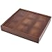 FUNSUEI 2 PCS Multi Compartment Wooden Tray, Divided Wooden Tray, Bamboo Serving Tray with 9 Sections, Wood Divided Snack Tray Storage Box for Appetizers, Jewelry, 12 x 12 x 1.85 Inch