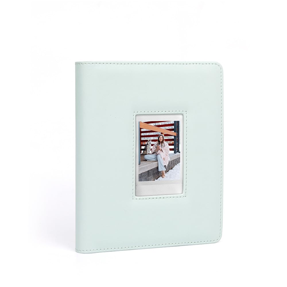 Álbum de fotos de 3 pulgadas para mini 12 11 9 con 288 bolsillos verde