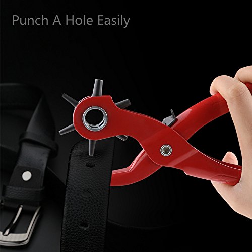 Hole Puncher, Allomn Heavy-Duty Leather Hole Punch Tool, 2.0-4.5 Mm, Professional Puncher For Belt, Saddle, Watch Strap, Shoe, Fabric, Paper #TOP1