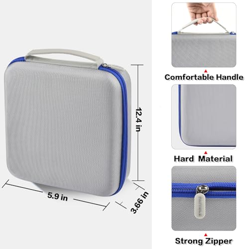 Image of PAIYULE Case for Dremel Versa Power Scrubber Kit Cleaning Tool PC10-07 / PC360-5 Grout Brush, Bathroom Shower Scrub Kitchen & Bathtub Cleaner Holder for Spin Scrubbers, Sponge Pads-Grey(Box Only)