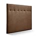 SUENOSZZZ-ESPECIALISTAS DEL DESCANSO Cabecero de Cama Dakota con tapizado Acolchado para Camas de 90 y 105 (115 x 120 cm) Tela Marron