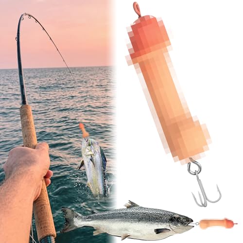 Leurres de pêche amusants lot de 2 avec triples crochets pour toutes couches d'eau
