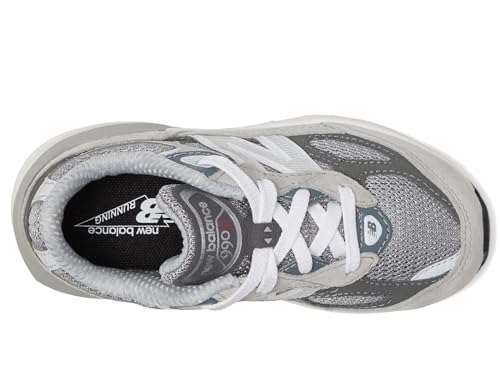 New Balance baby boys 990 V6 Lace-up Sneaker, Grey/Silver, 6.5 Toddler US by New Balance - Used condition - Image 2