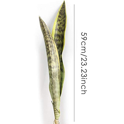 N/X Flores Artificiales, Plantas Verdes Artificiales Flores Falsas de plástico Sansevieria para decoración del hogar arreglos Florales realistas centros de Mesa