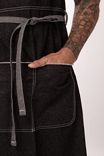 Chef Works Unisex Bronx Bib Apron, Black, One Size #TOP4