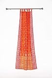 Light-Filtering Sari Colorful Curtains – Boho Curtains, Bed Canopy Panel, Wall Tapestry or Window Tr