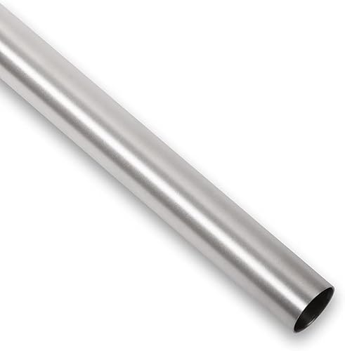 Diámetro exterior 0.866 in, tubo de aluminio tubo de metal recto es adecuado para muebles y decoración, espesor de pared 0.098 in, longitud 19.685 in
