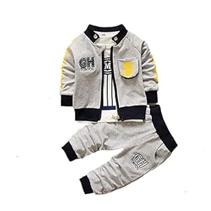 Baby Boy’s Clothing Sets Jacket + T-Shirt + Pants Three-Piece Newborn Sportswear