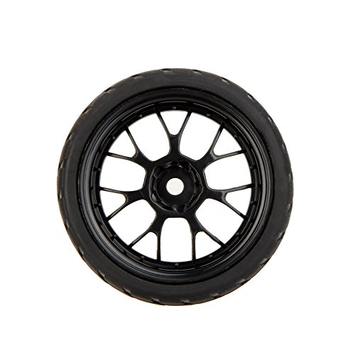 KKmoon 4Pcs alta Performance 1/10 Rally carro jante e pneu 20101 para Traxxas Tamiya HPI Kyosho RC c