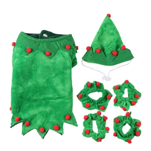 Disfraz de Navidad para Perro BESPORTBLE S Verde