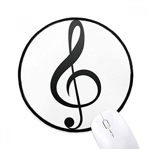 Mousepad musical clave de sol redondo blanco para decorar tu estudio
