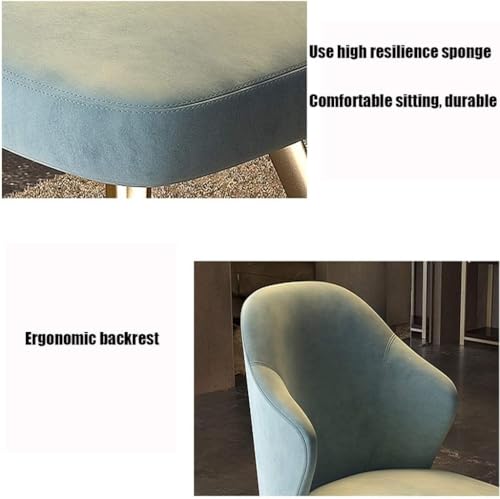 Chaise en velours bleu pour sublimer vos repas dans le salon