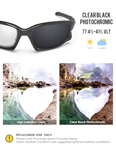 Image of BLAZERBUCK Polarized Replacement Lenses&Sock Kit for Oakley Split Jacket OO9099 Sunglass