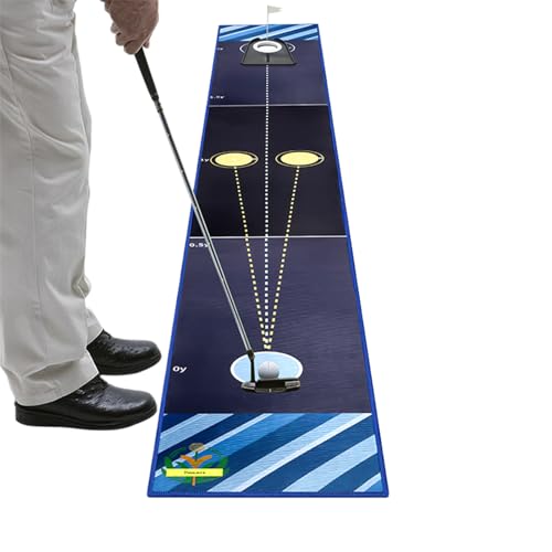Tapis de golf de putting d'intérieur et simulateur portable pour l'entraînement à la maison