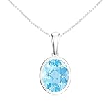 Colgante de plata de ley 925 bañado en oro aguamarina, delicado regalo de marzo para mujer, joyería minimalista de piedras preciosas