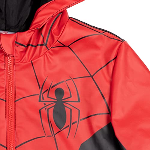 Marvel Avengers Legends Spider-Man Toddler Boys Cosplay Waterproof Jacket Black/Red 2T