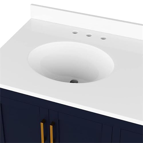 Dhp Sunnybrooke 36 Inch Bathroom Vanity With Sink, 36", Navy #TOP5