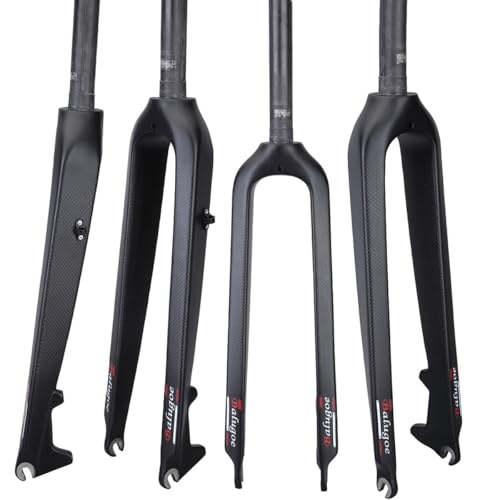 BSFHQS 26' 27.5' 29' Horquilla Rígida Bicicletas De Carbono Horquilla De Bici De Montaña 1-1/8'' Recto Horquillas Delanteras MTB con Freno De Disco Liberación Rápida 9 * 100mm QR(29in)
