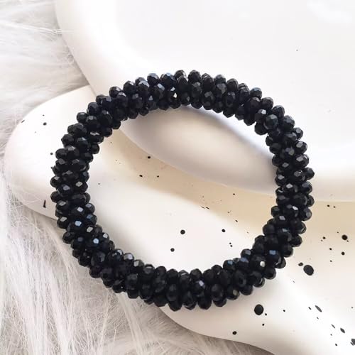 Handmade Bead Bracelet Artificial Crystal Artisinal Chunky Statement Jewelry Boho Accessories For Women3